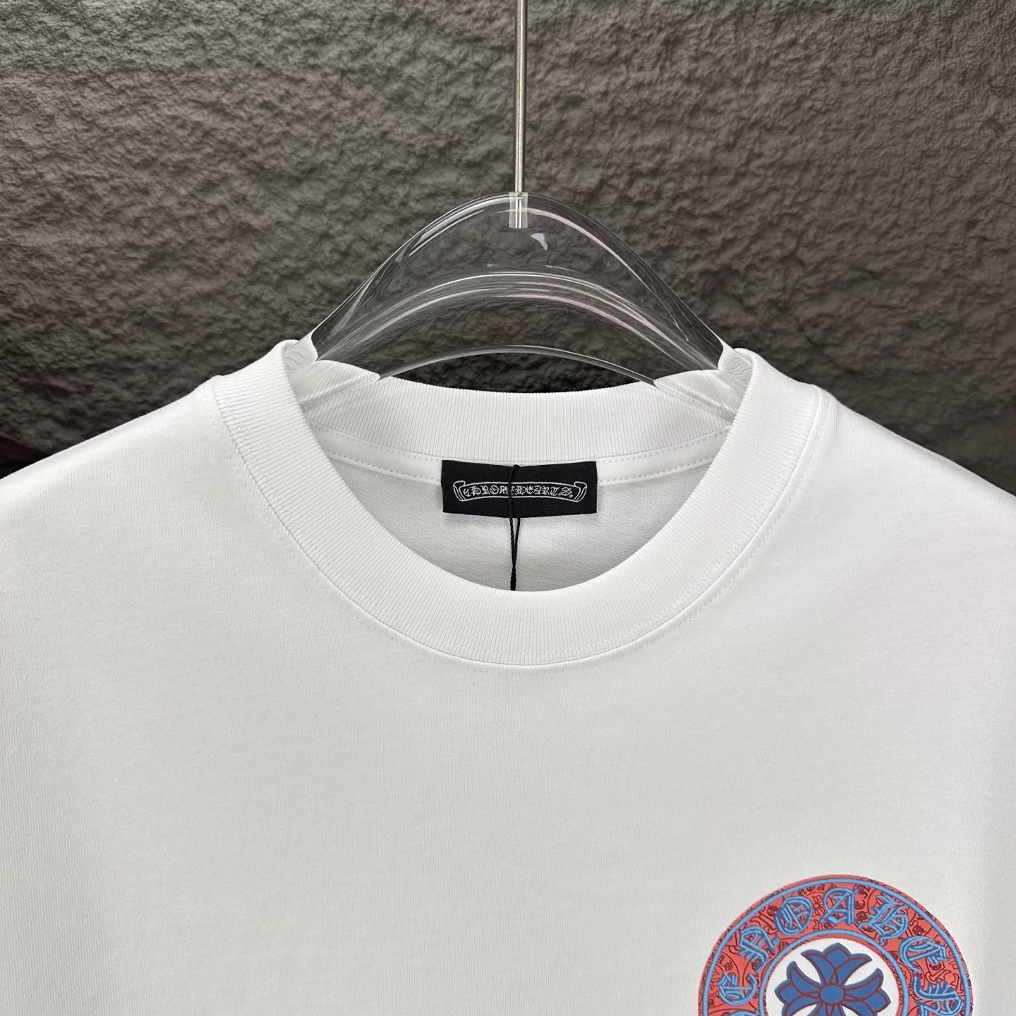 【男女兼用】2025新作 クロムハーツ サンスクリット ホースシュー カジュアル ルーズフィット Tシャツ