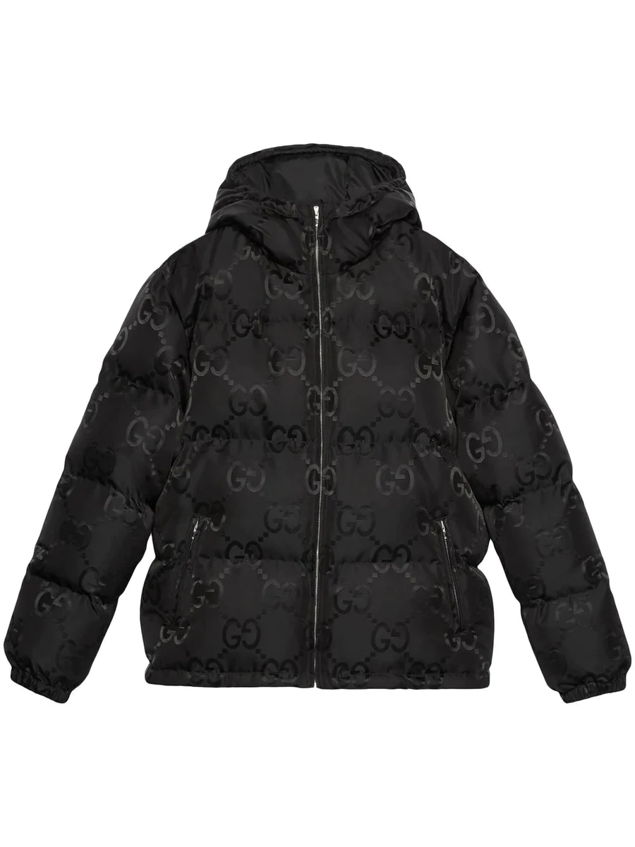 ★GUCCI★ GGジャカード フーデッド ダウンジャケット