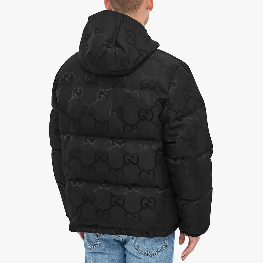 ★GUCCI★ GGジャカード フーデッド ダウンジャケット