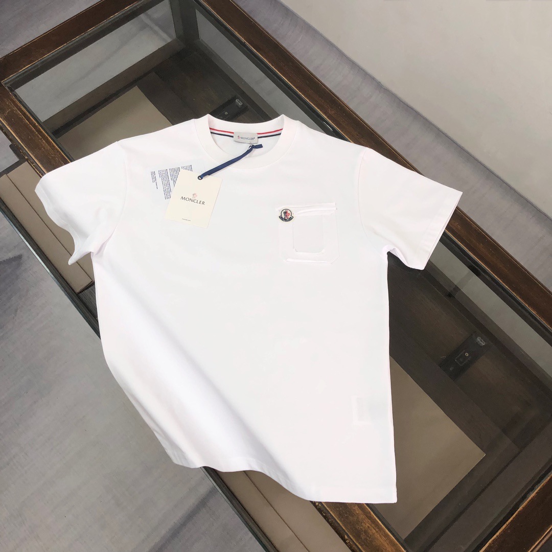 【Moncler】2025年新作 モンクレール メンズ 半袖 ラウンドネック 刺繍Tシャツ MC004