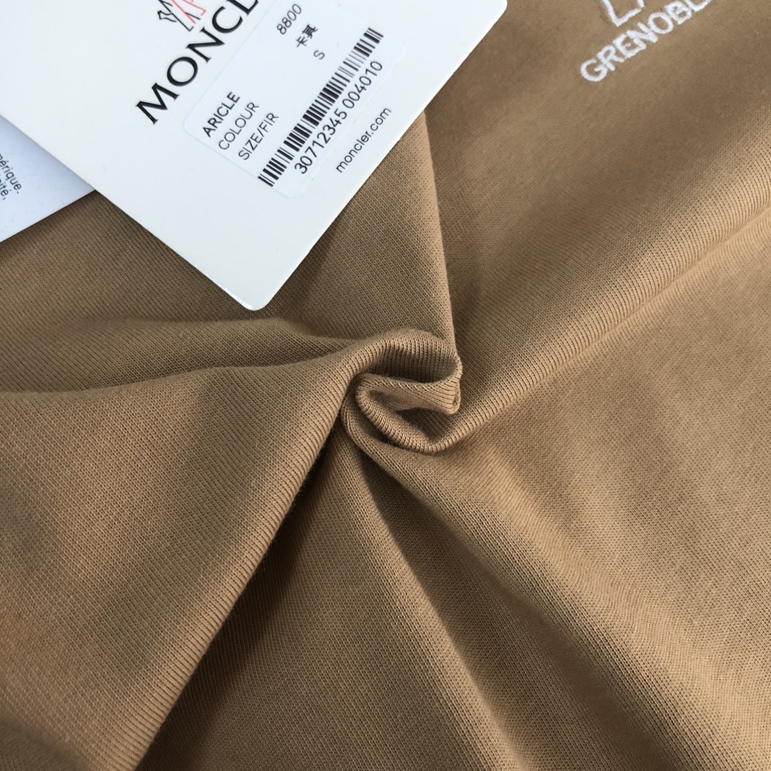 【Moncler】2025年新作 モンクレール メンズ 半袖 ラウンドネック 刺繍Tシャツ MC005