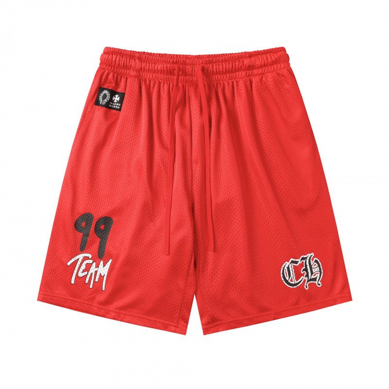 クロムハーツ ショートパンツ ナイロン サイズS~2XL ブラック CHプリント メッシュ