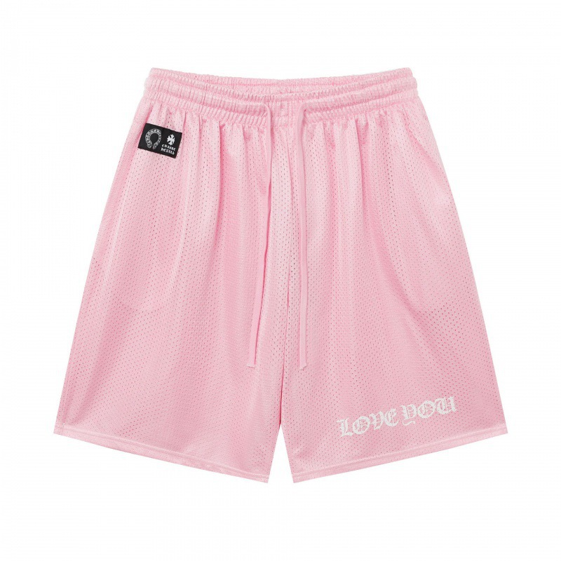 クロムハーツ ショートパンツ ナイロン サイズS~2XL ブラック CHプリント メッシュ
