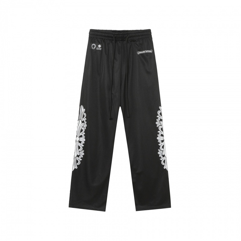 クロムハーツ ショートパンツ ナイロン サイズS~2XL ブラック CHプリント メッシュ