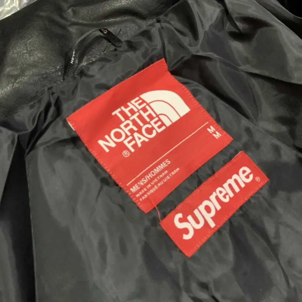 Supreme x THE NORTH FACE FW17 leather jacket（SUP-FW17-617）