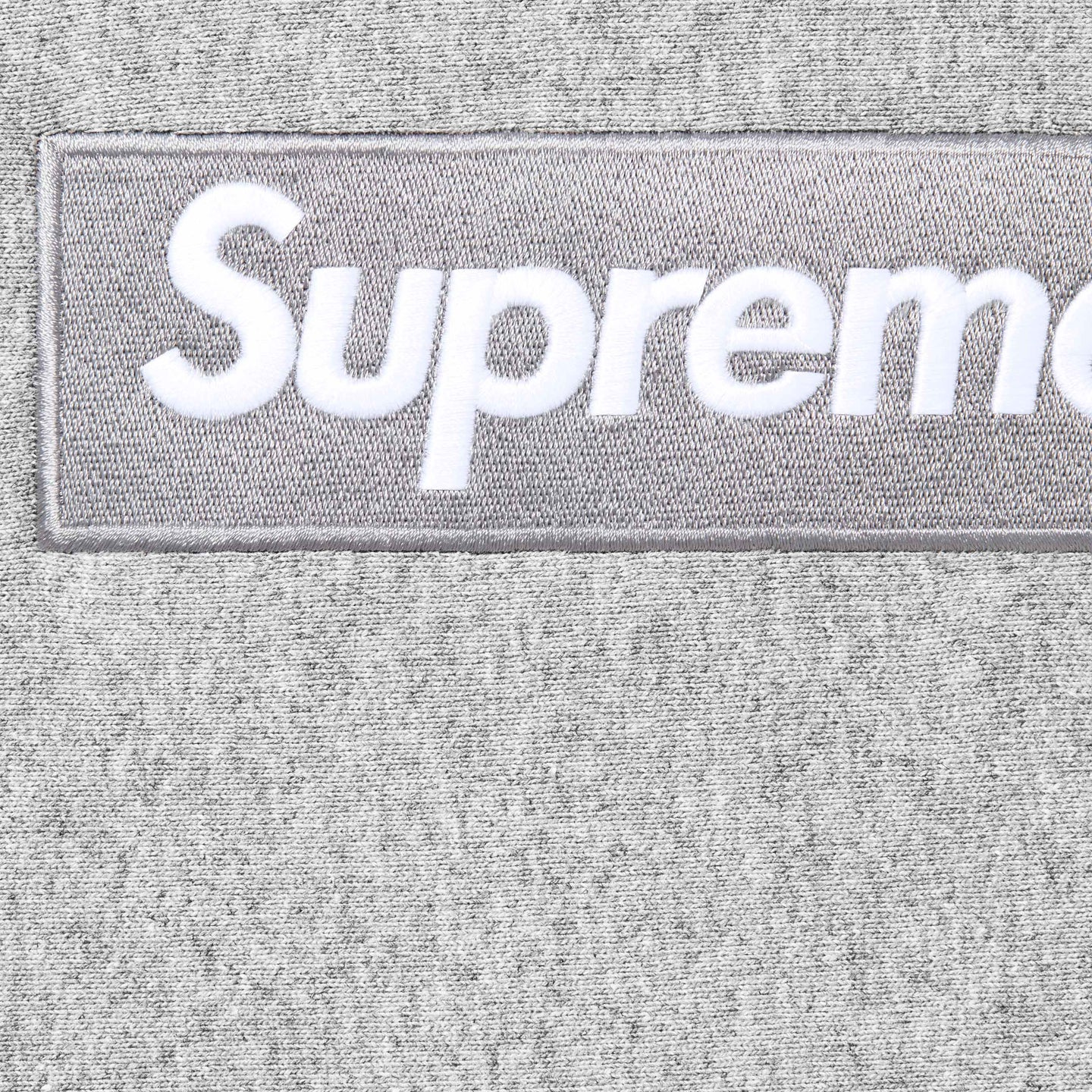 【Supreme】2024年新作 スクエアロゴ フード付きスウェットシャツ グレー