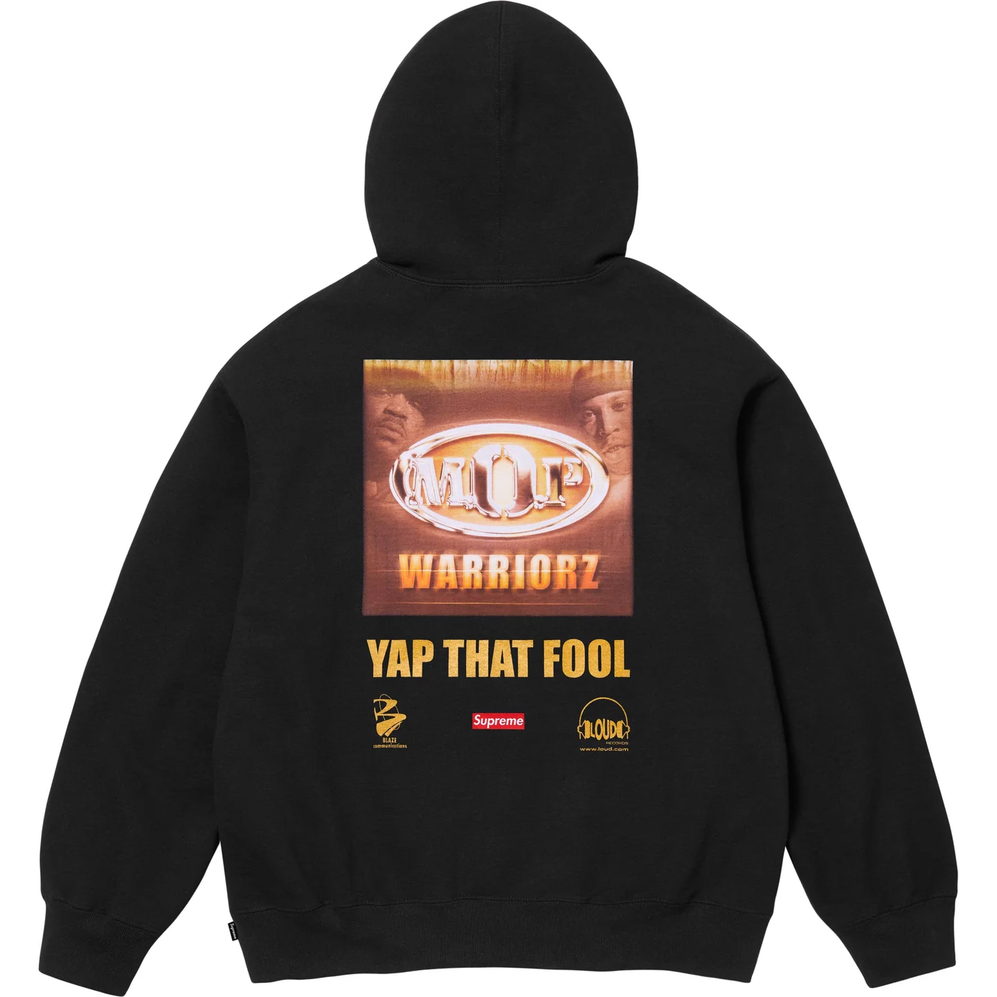 Supreme 24FW ブルックリンのヒップホップグループ MOP の共同ブランドパーカー