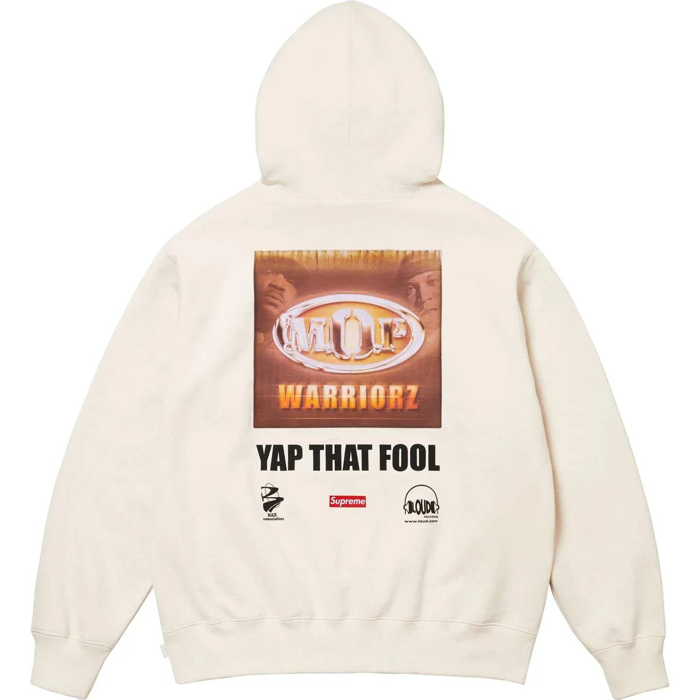 Supreme 24FW ブルックリンのヒップホップグループ MOP の共同ブランドパーカー