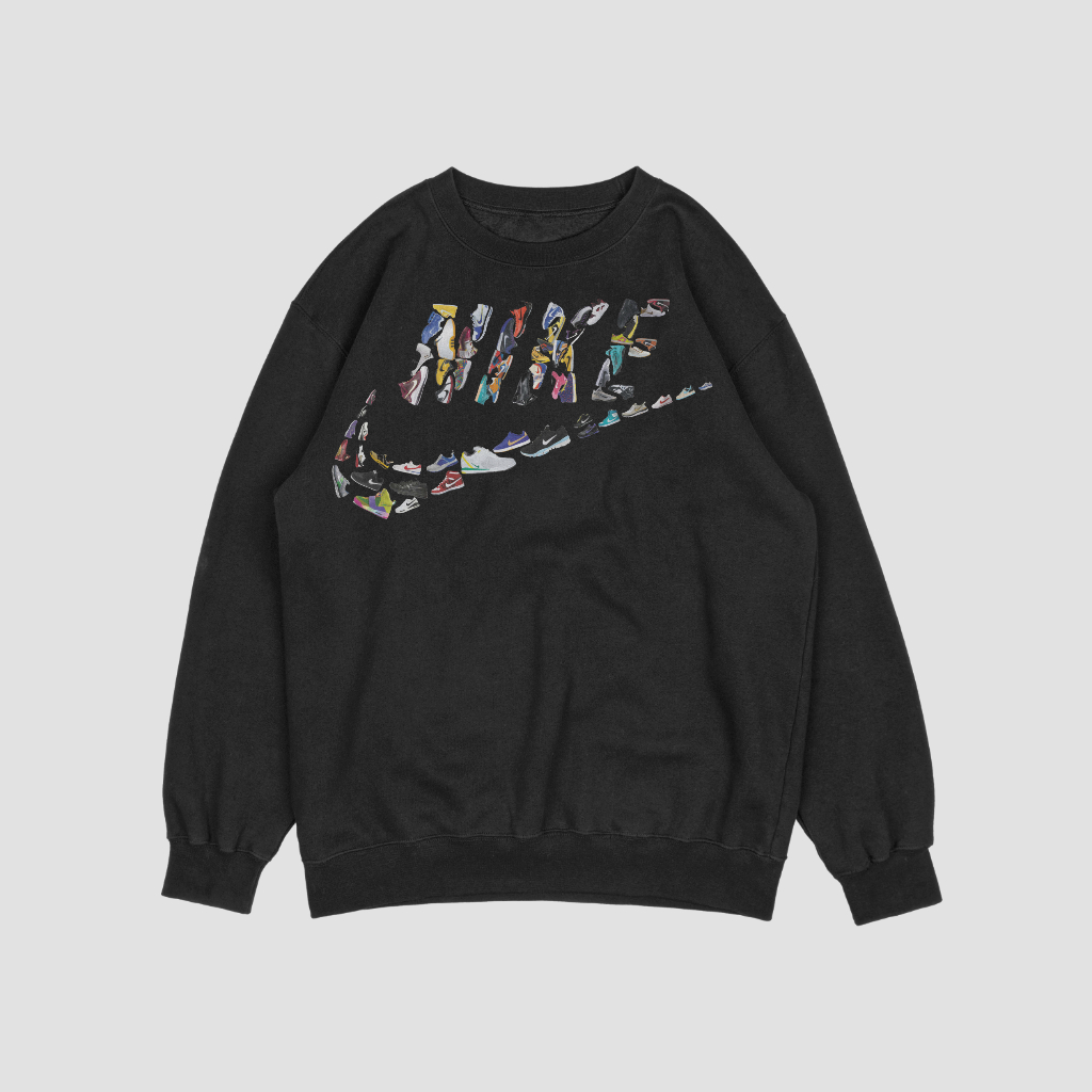 NIKEスウェット クル パーカー プリント  綿　男女兼用
