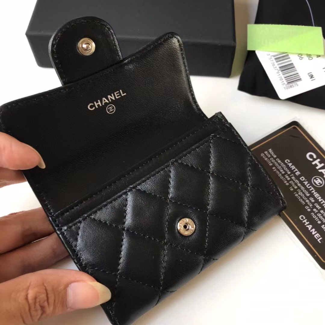 シャネル/CHANEL Classic Leather Wallet In Black-高島屋オンラインストア - 公式