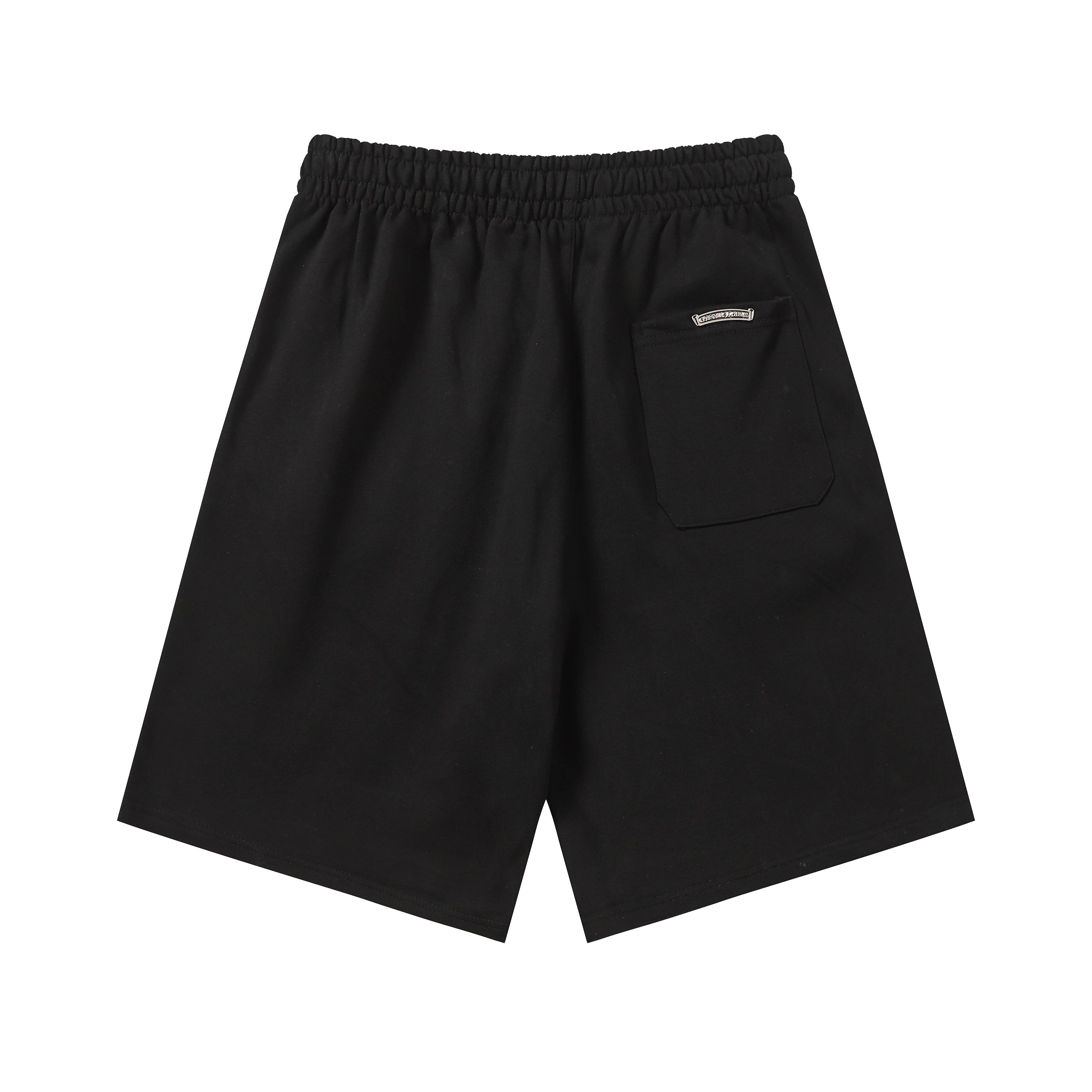 【Chrome Hearts】クロムハーツ セメタリーレザー クロスパッチ ペーパージャム ショートパンツ