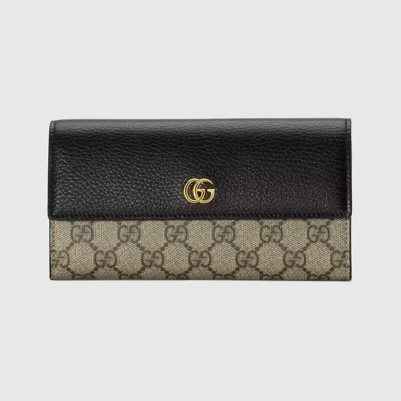 GUCCI グッチ〔GG マーモント〕レザー コンチネンタルウォレット-高島屋オンラインストア - 公式