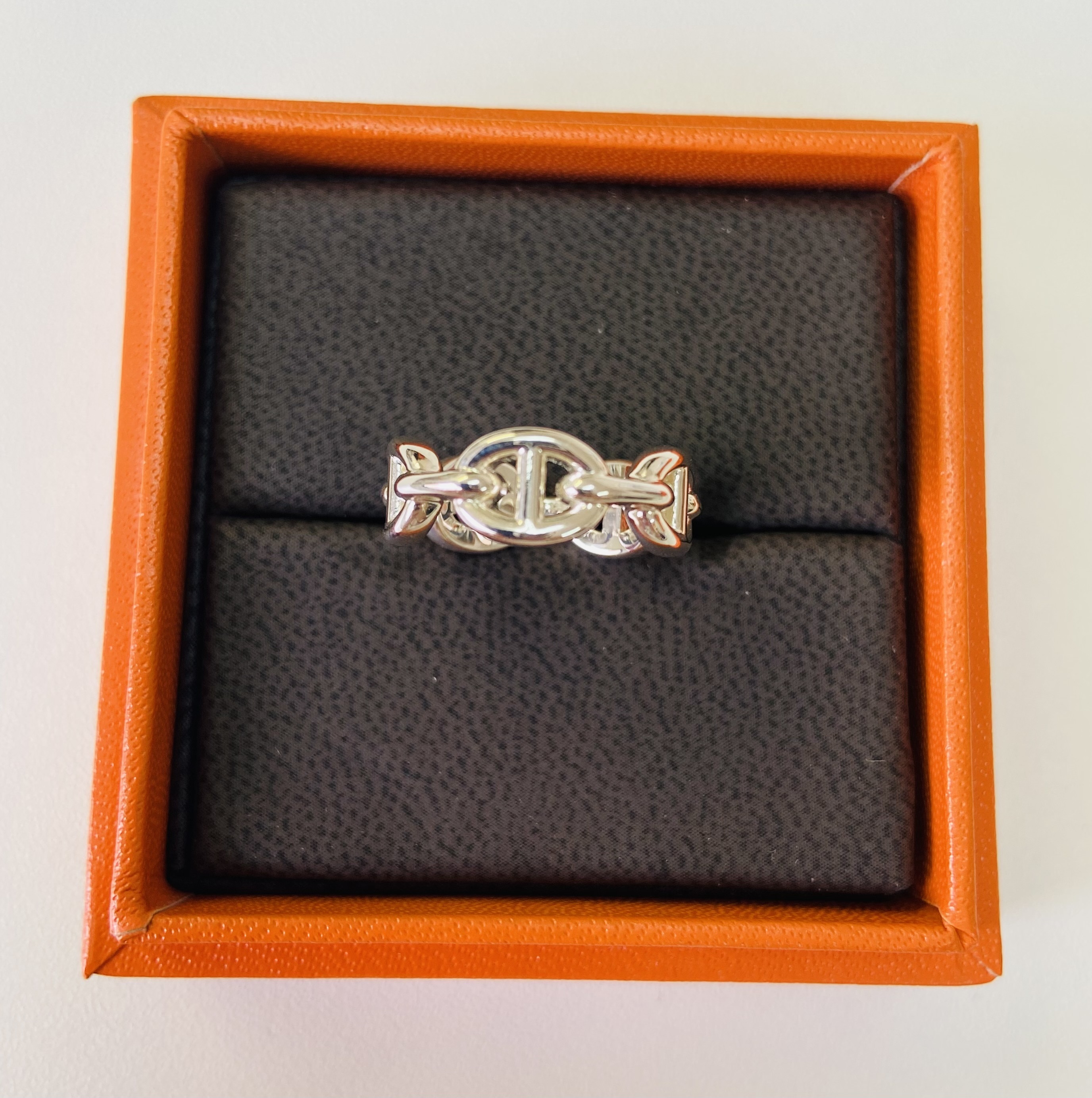 国内即発 新品 HERMES エルメス アンシェネ リング 指輪 ジュエリー