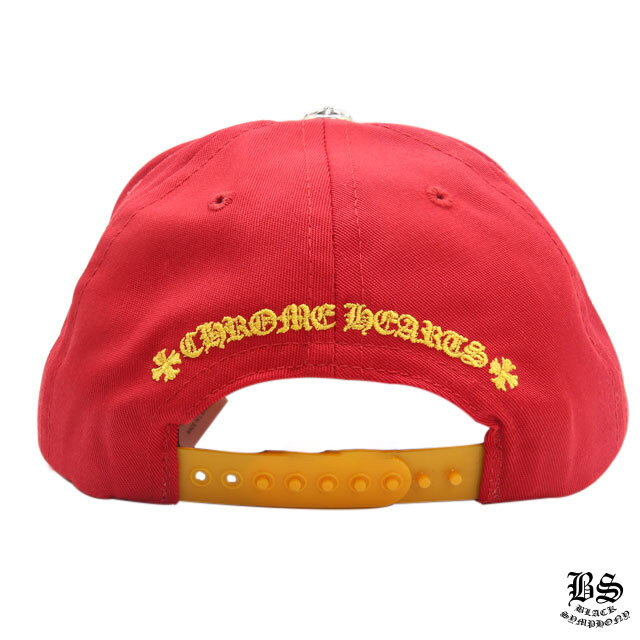 クロムハーツ ベースボールキャップ 5パネル CH レッド
