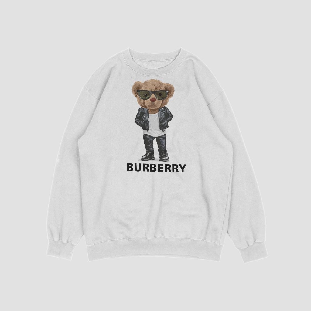 Burberryスウェット クル パーカー プリント  綿　男女兼用