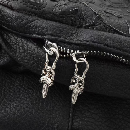 クロムハーツ【CHROMEHEARTS】 7th GRADEリュックサック/バックパック/セメタリークロスパッチ/レザー