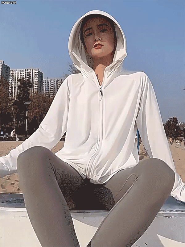 【50倍日焼け止め】男女兼用の薄手の日焼け止めパーカー