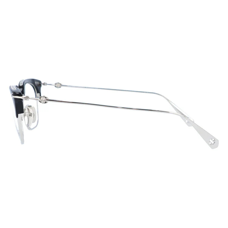 クロムハーツ メガネ 度付き 度なし 伊達メガネ 眼鏡 メガネフレーム CHROME HEARTS SLUNTRADICTION BK/SS 54サイズ ブロー型 日本製 クロス CHプラス ユニセックス メンズ レディース 紫外線 UVカット ラッピング無料-高島屋オンラインストア - 公式