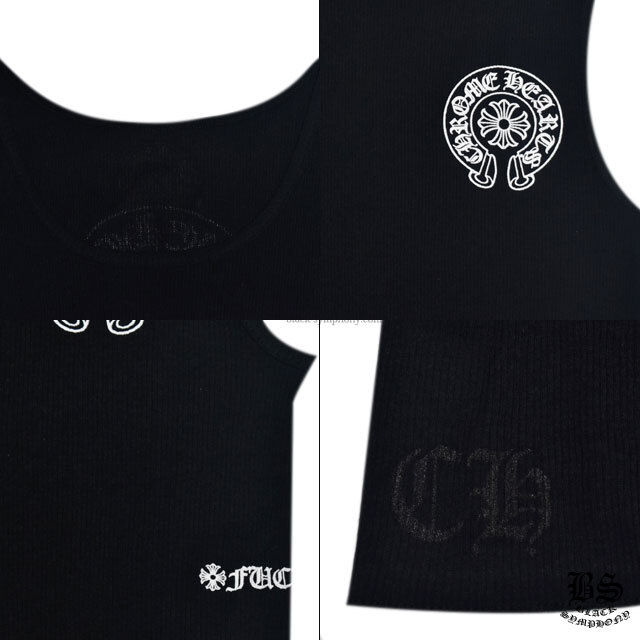 クロムハーツ/Chrome Heart タンクトップ ホースシュー FUCK YOU 綿100% レディス CH0199