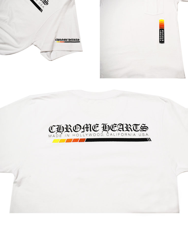 【Chrome Hearts】クロムハーツ Tシャツ Made in Hollywood ブラックとホワイト