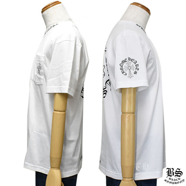 【Chrome Hearts】クロムハーツ Tシャツ CHクロス ブラックとホワイト