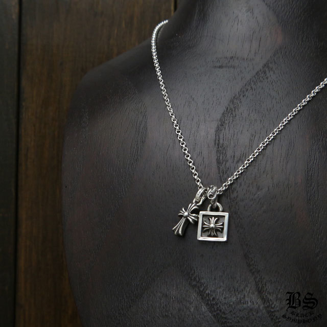 クロムハーツ CHクロスベビーファットチャーム&フレームドCHプラスチャーム&ロールチェーン20インチセット