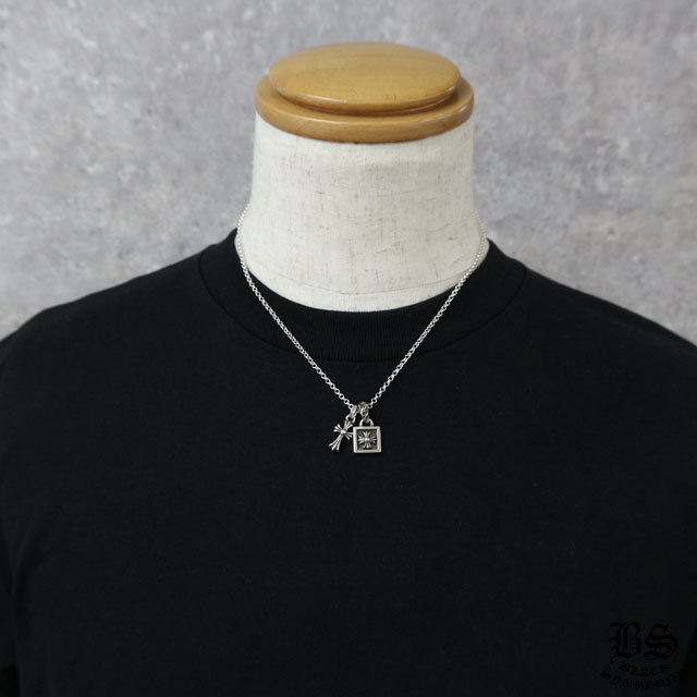 クロムハーツ CHクロスベビーファットチャーム&フレームドCHプラスチャーム&ロールチェーン20インチセット