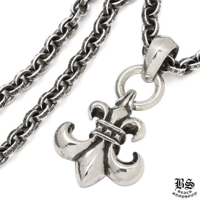 クロムハーツ BSフレアペンダントwithベイル＆ペーパーチェーンネックレス20インチセット