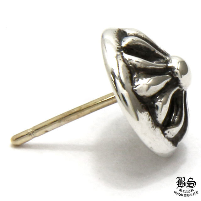 CHROME HEARTS クロムハーツ シルバーピアス フラワーモチーフ クロム