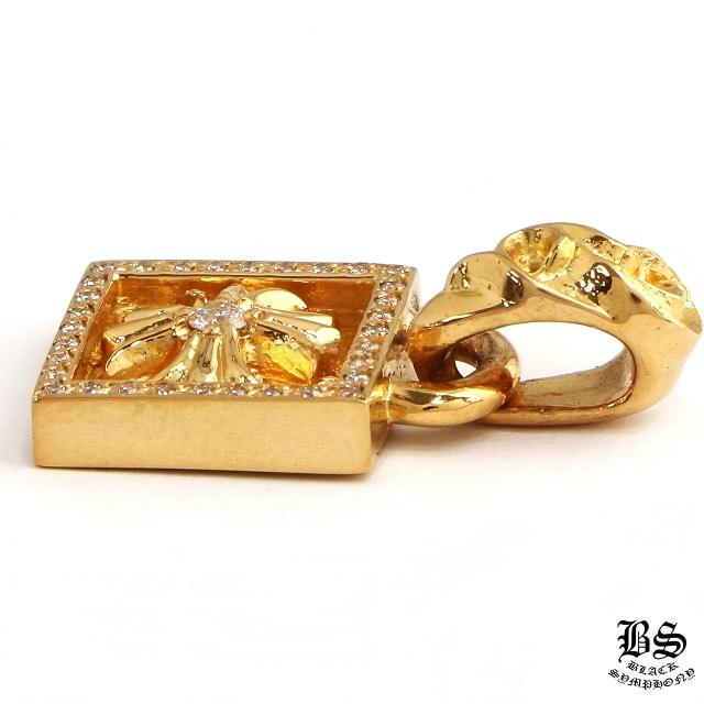 Chrome Hearts クロムハーツ フレームドCHプラスチャームwithパヴェダイヤモンド22K