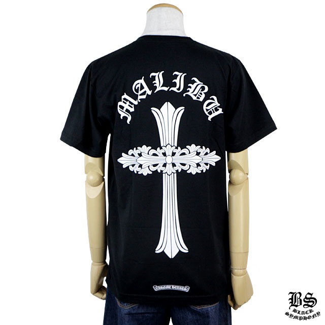 【Chrome Hearts】クロムハーツ Tシャツ フローラルクロス マリブ ブラック
