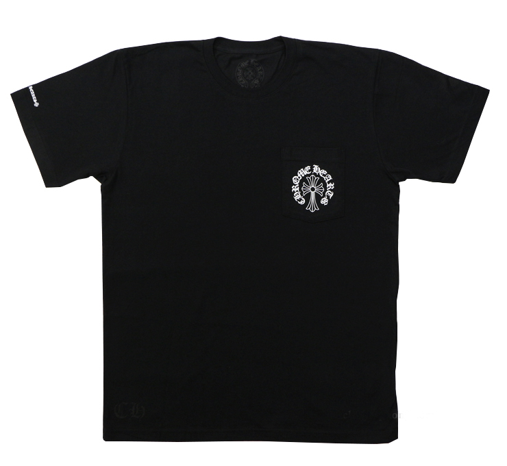 【Chrome Hearts】クロムハーツ Tシャツ ヘアリークロス＆ホースシュー ブラック