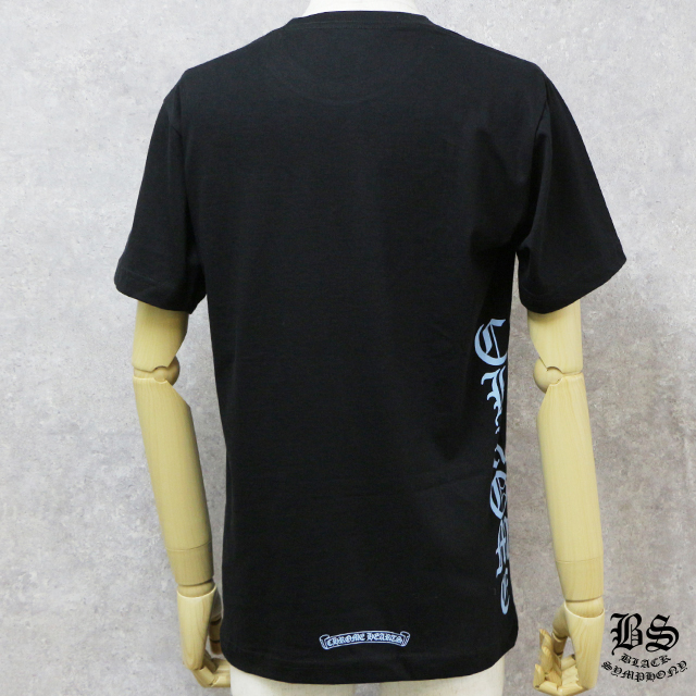 【Chrome Hearts】クロムハーツ Tシャツ ロゴブルー ブラック