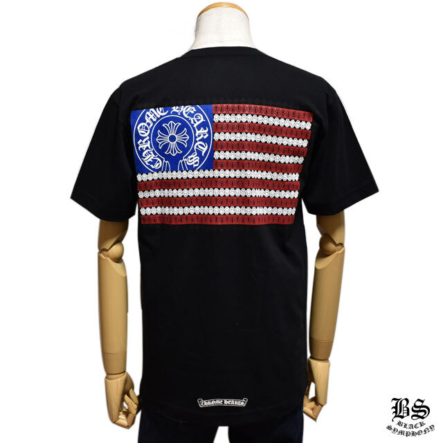 【Chrome Hearts】クロムハーツ Tシャツ スターズ＆ストライプス ブラック