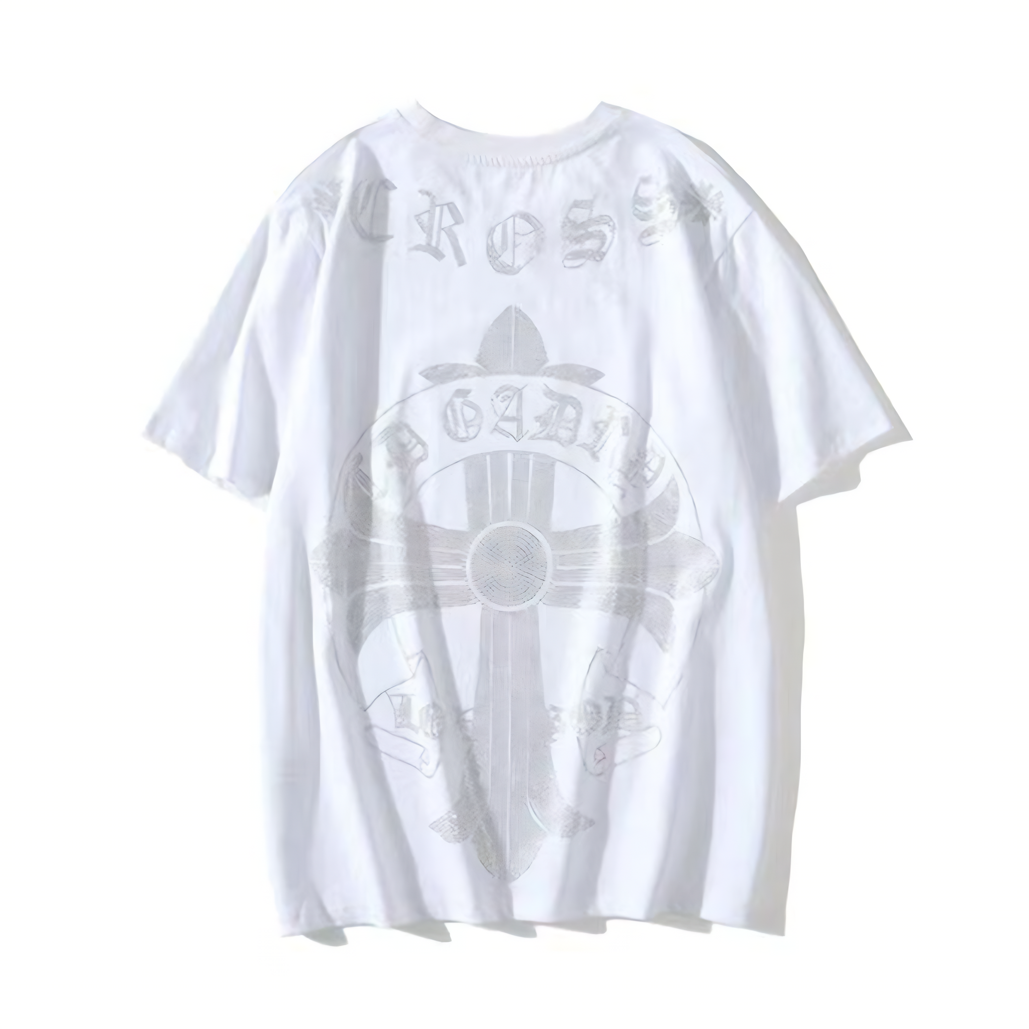 【Chrome Hearts】クロムハーツ Tシャツ サンスクリット文字 クロスラインストーン 半袖
