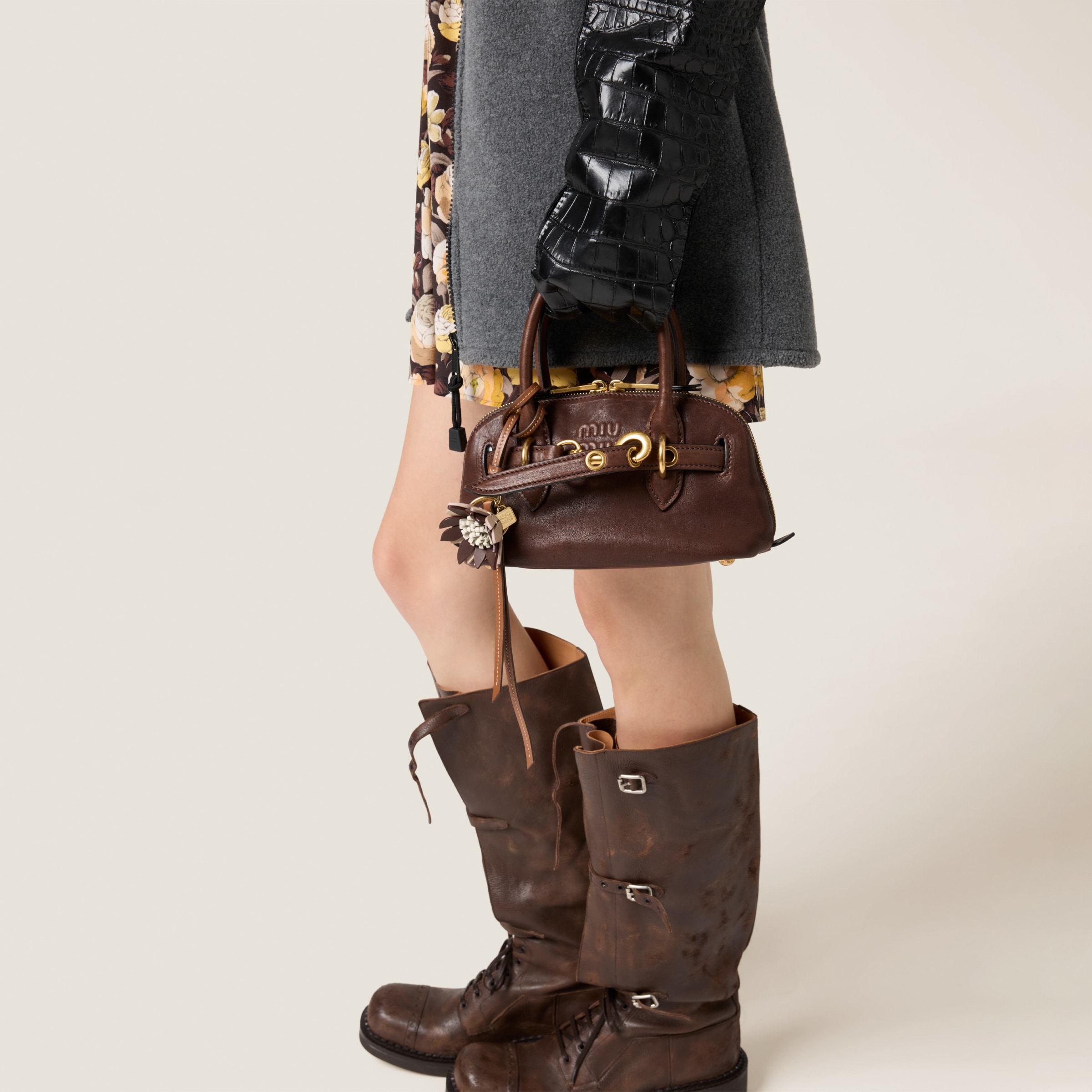 【新作】MIU MIU/ミュウミュウ ★アバンチュール ミニ ナッパレザー バッグ 【ミニ】