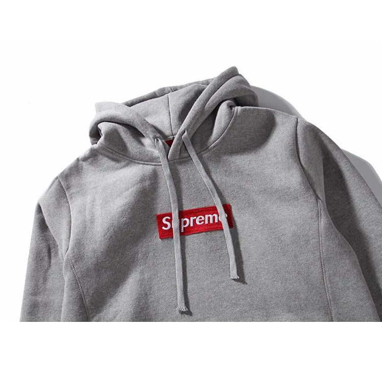 15FW Supreme (シュプリーム) Box Logo Hooded Sweatshirt パーカー グレー