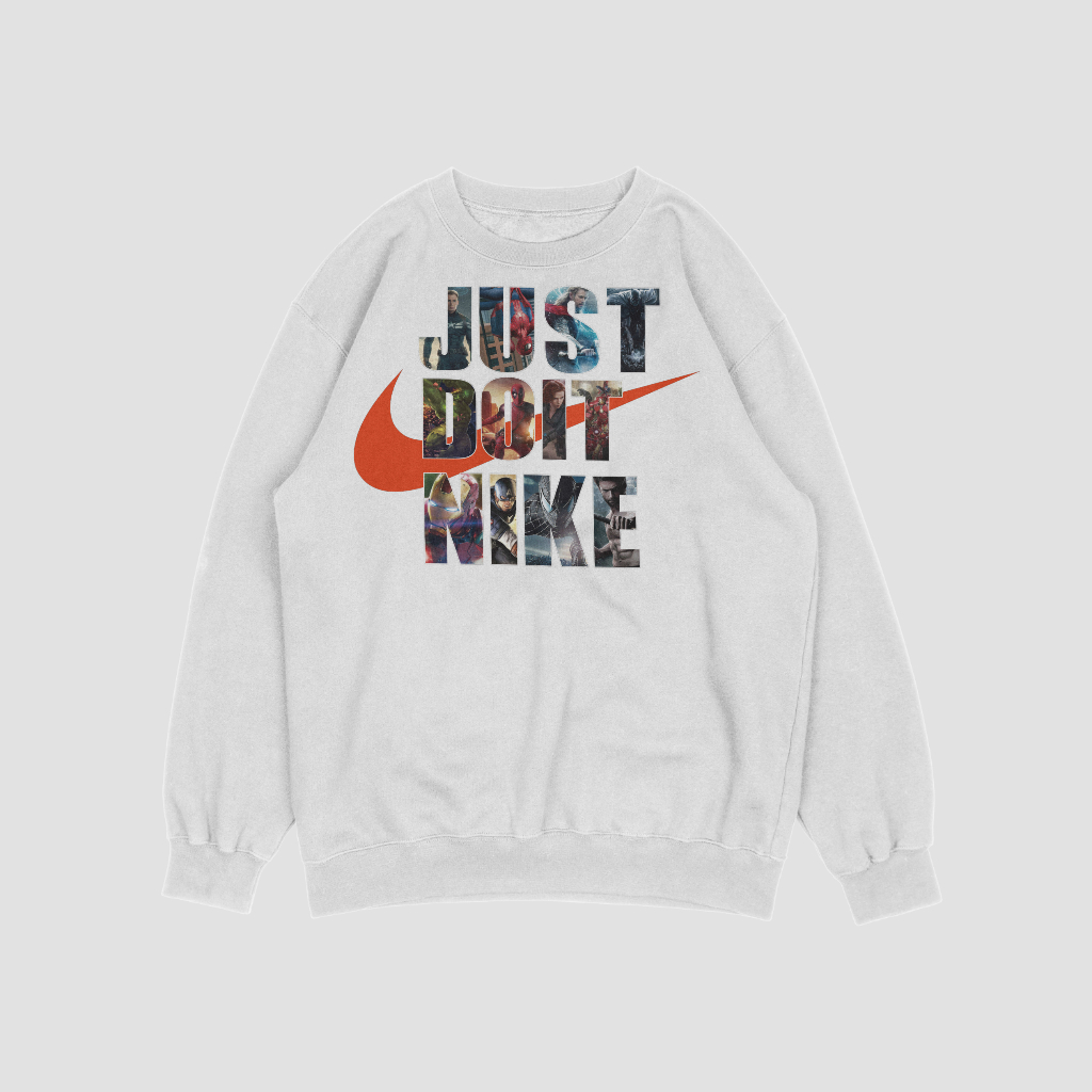 NIKEスウェット クル パーカー プリント  綿　男女兼用