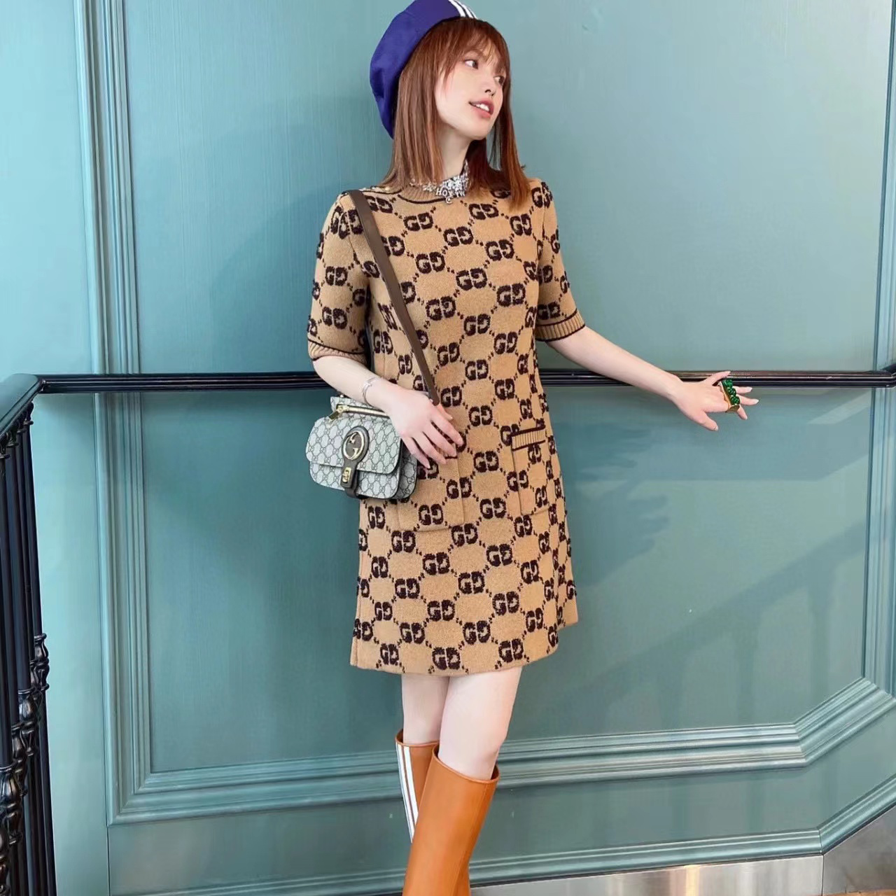 【GUCCI】グッチ Blondie ファニーパック クロスボディバッグ