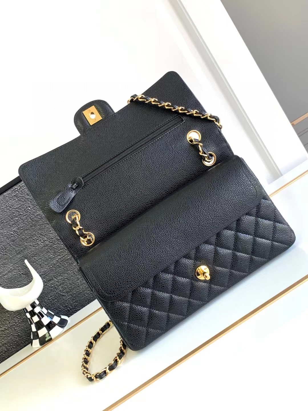 シャネル/CHANEL Flap Bag Carviar Leather Black Medium 1112-高島屋オンラインストア - 公式