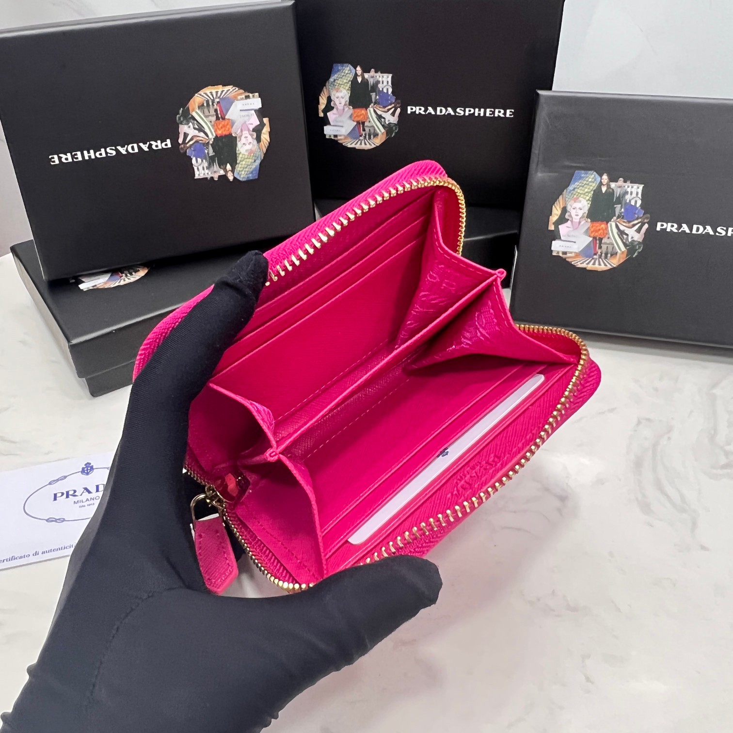 PRADA/プラダ サフィアーノレザー カードケース-高島屋オンラインストア - 公式