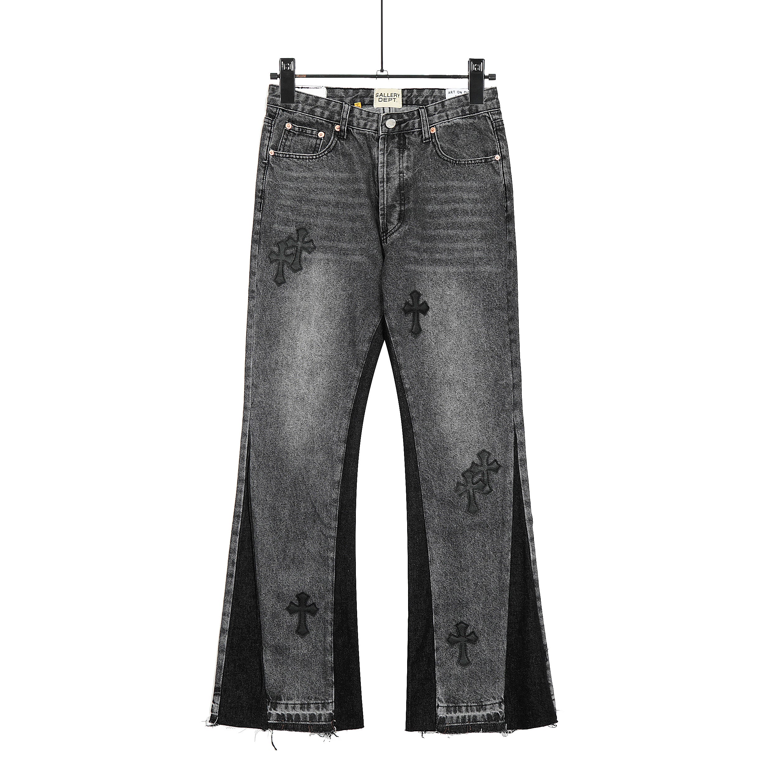 【Chrome Hearts】クロムハーツ ギャラリーデパート クロスパッチ フレアデニムジーンズ