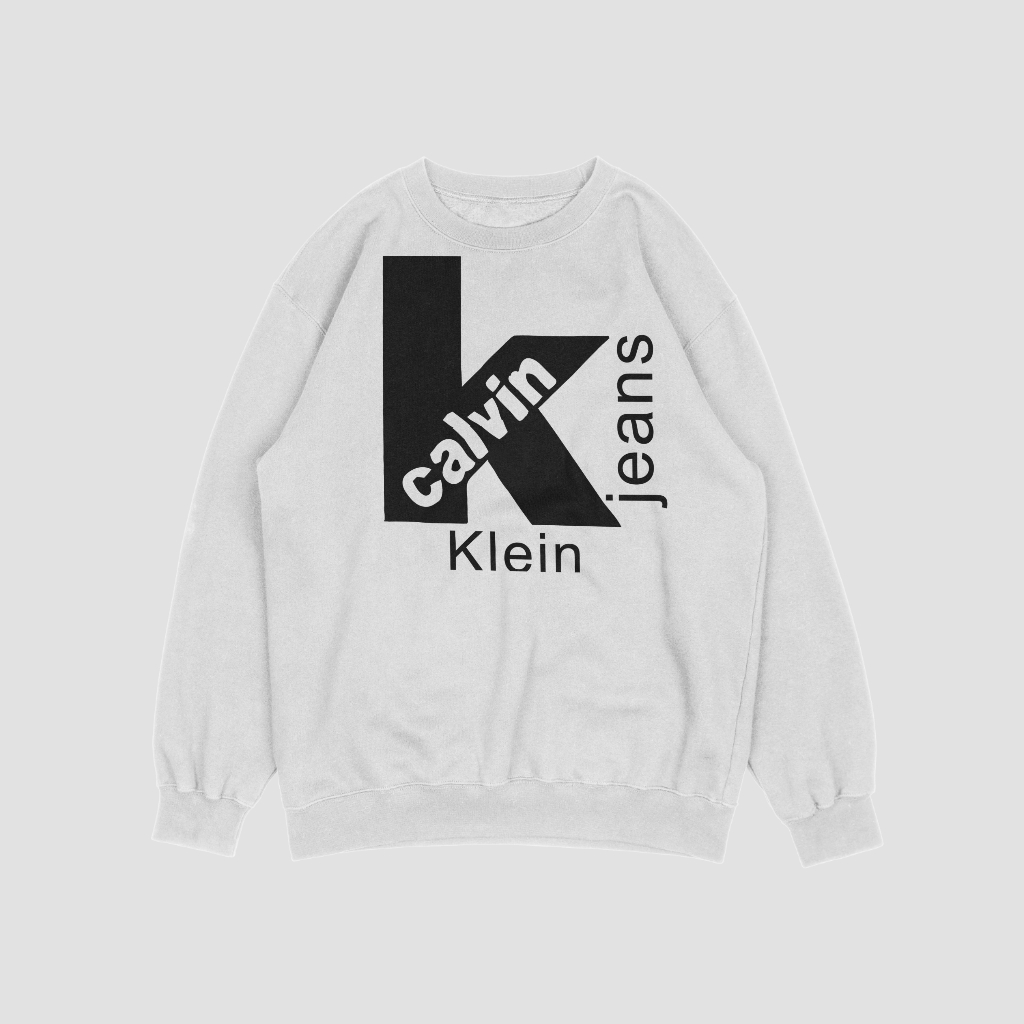 Calvin Kleinスウェット クル パーカー プリント  綿　男女兼用