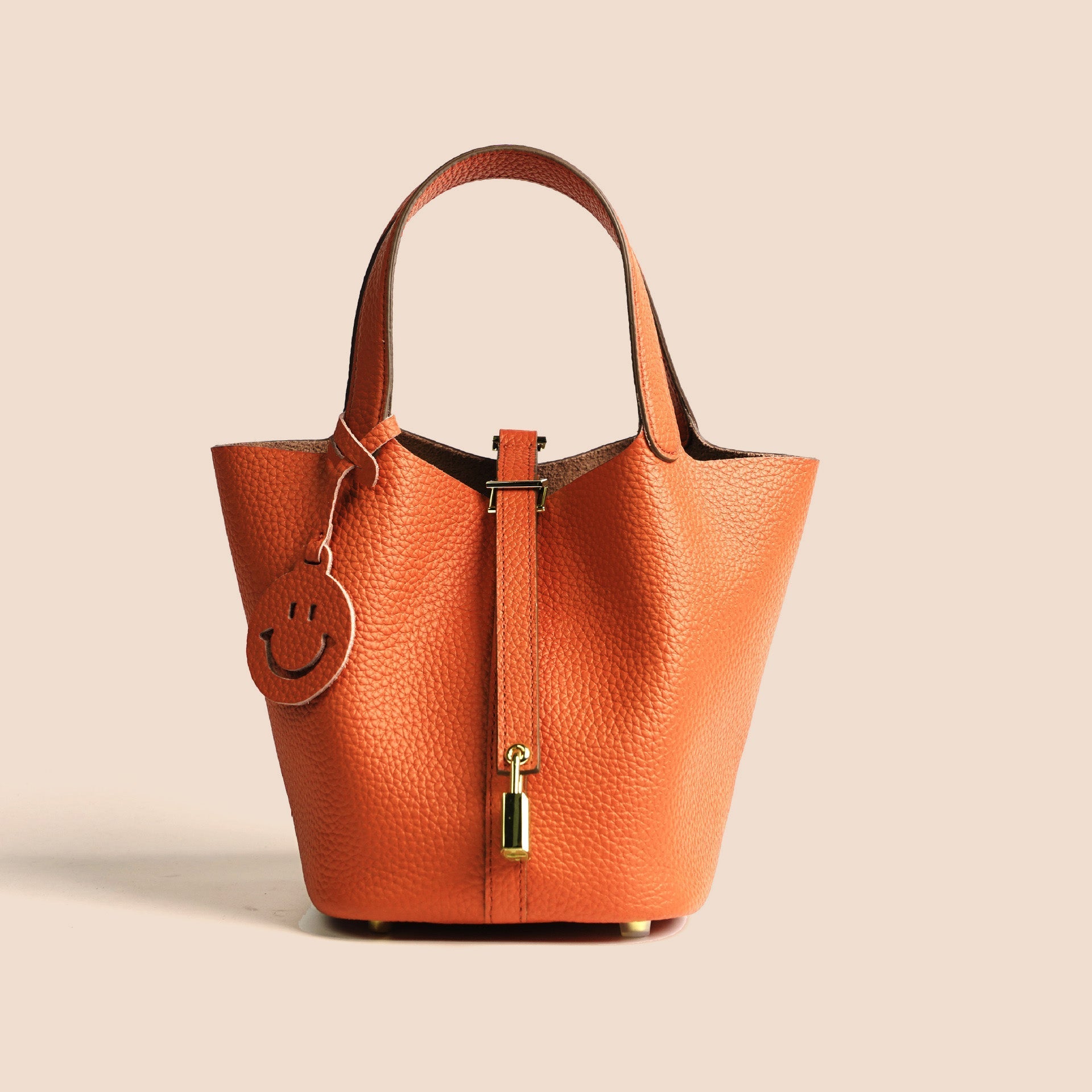 Hermes Etoupe Luxe Lock Tote
