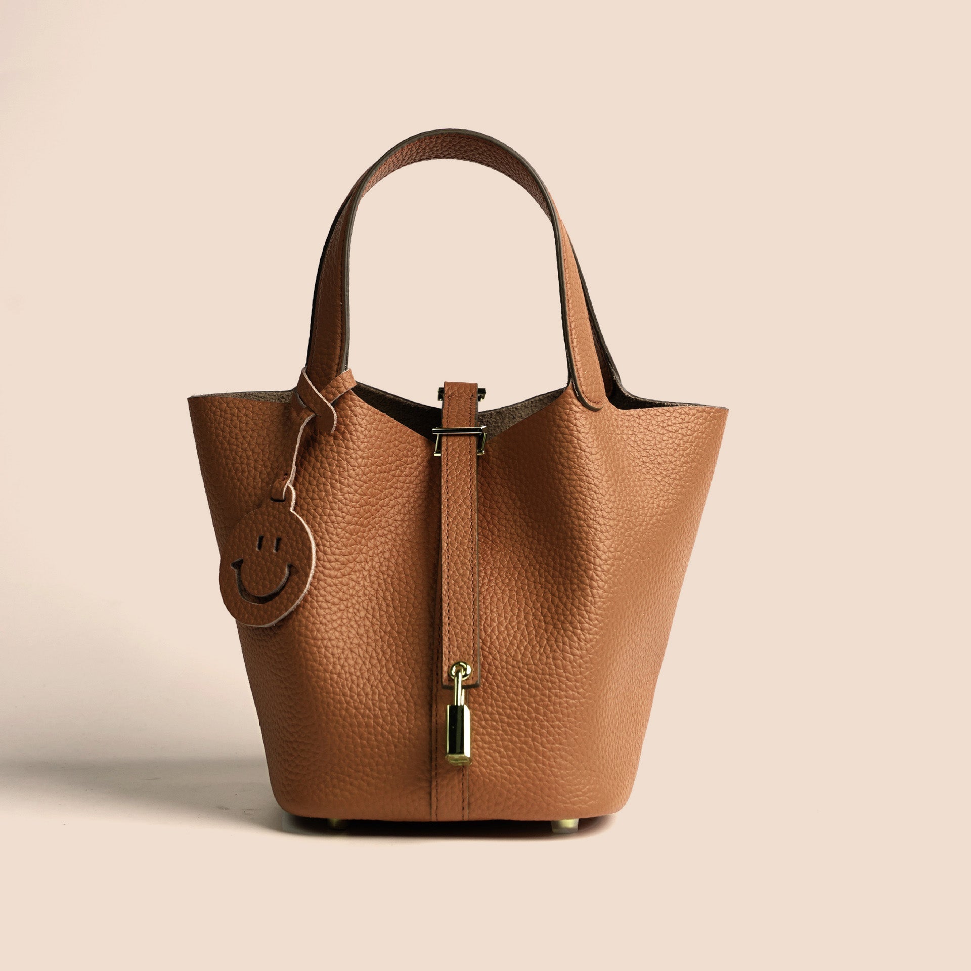 Hermes Etoupe Luxe Lock Tote