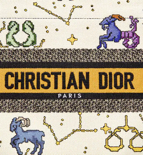DIOR BOOK TOTE スモールバッグ Dior Pixel Zodiac エンブロイダリー (26.5 x 21 x 14 cm)-高島屋オンラインストア - 公式