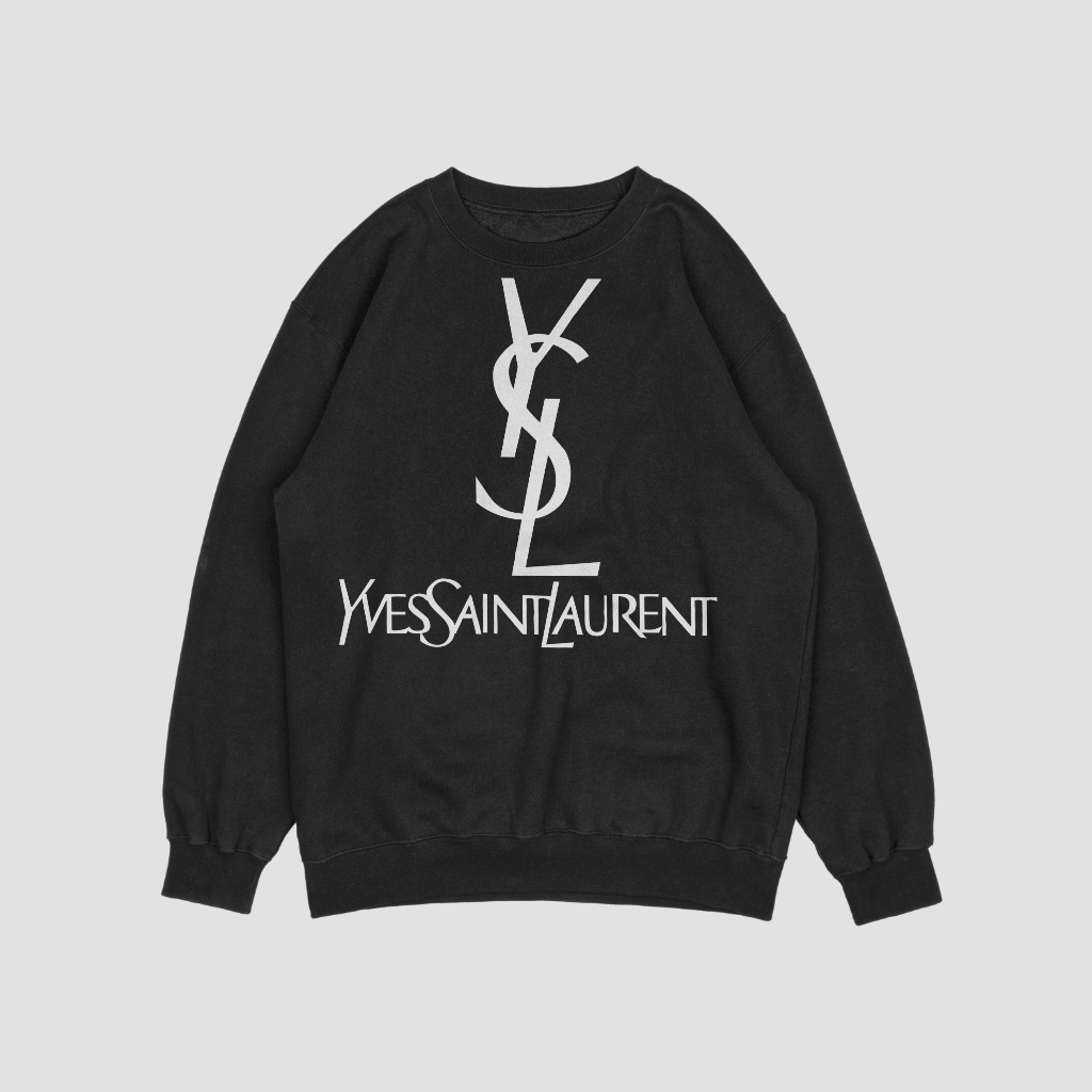 YSLスウェット クル パーカー プリント  綿　男女兼用