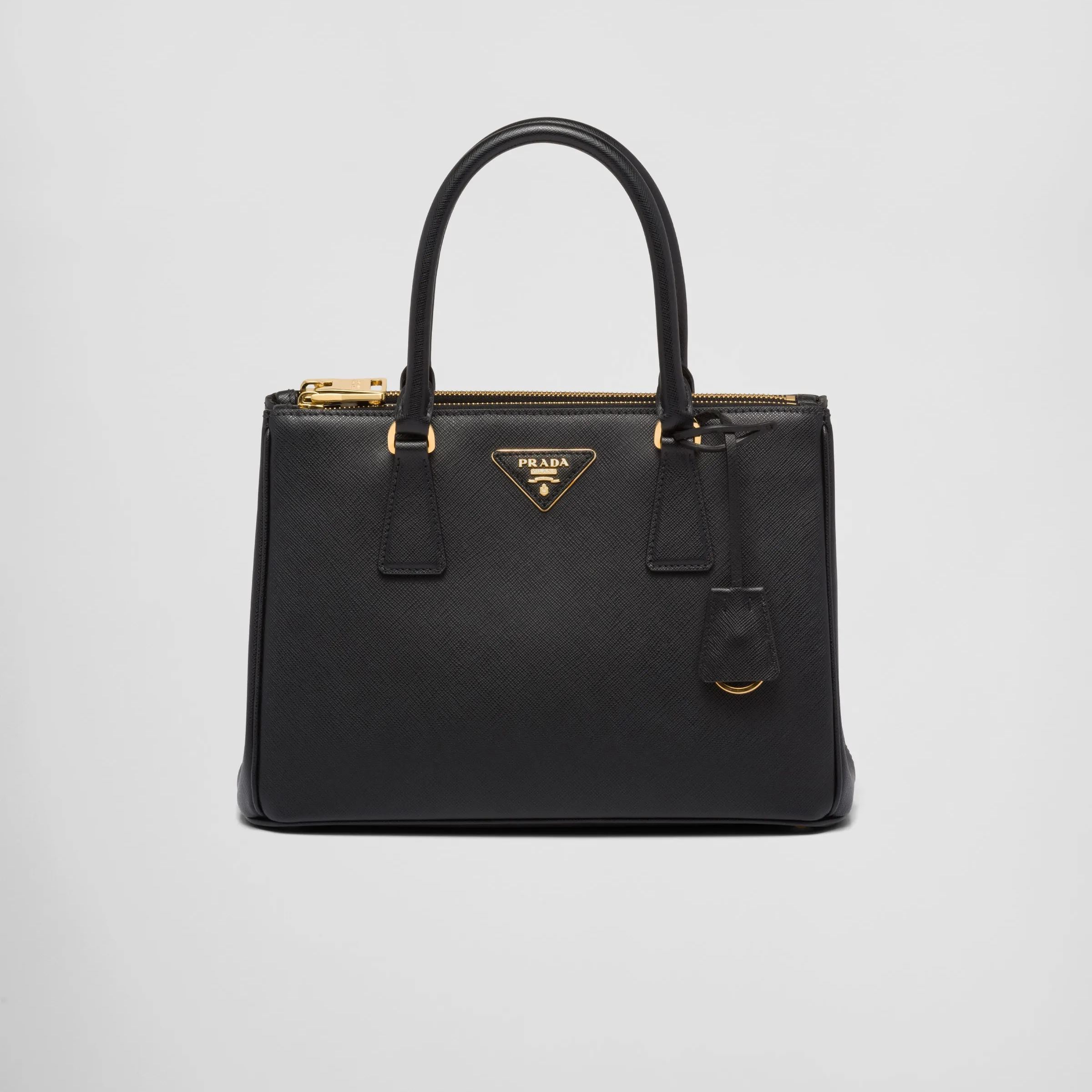 高品質】☆PRADA直営店☆ラージ サフィアーノ レザー ハンドバッグ