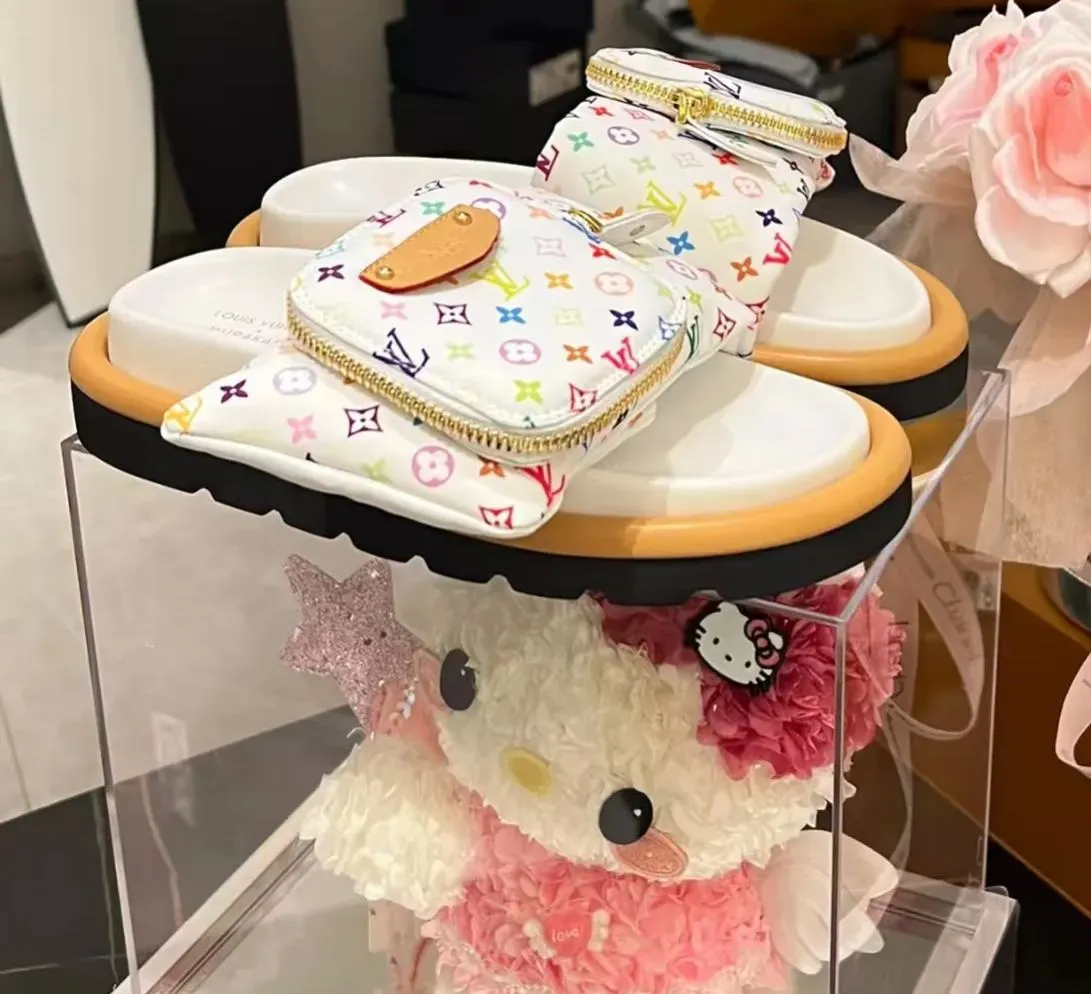 🔥50%OFF🔥🎐LOUIS VUITTON 新しいベルクロプラットフォームシルクサテンエンボスサンダル