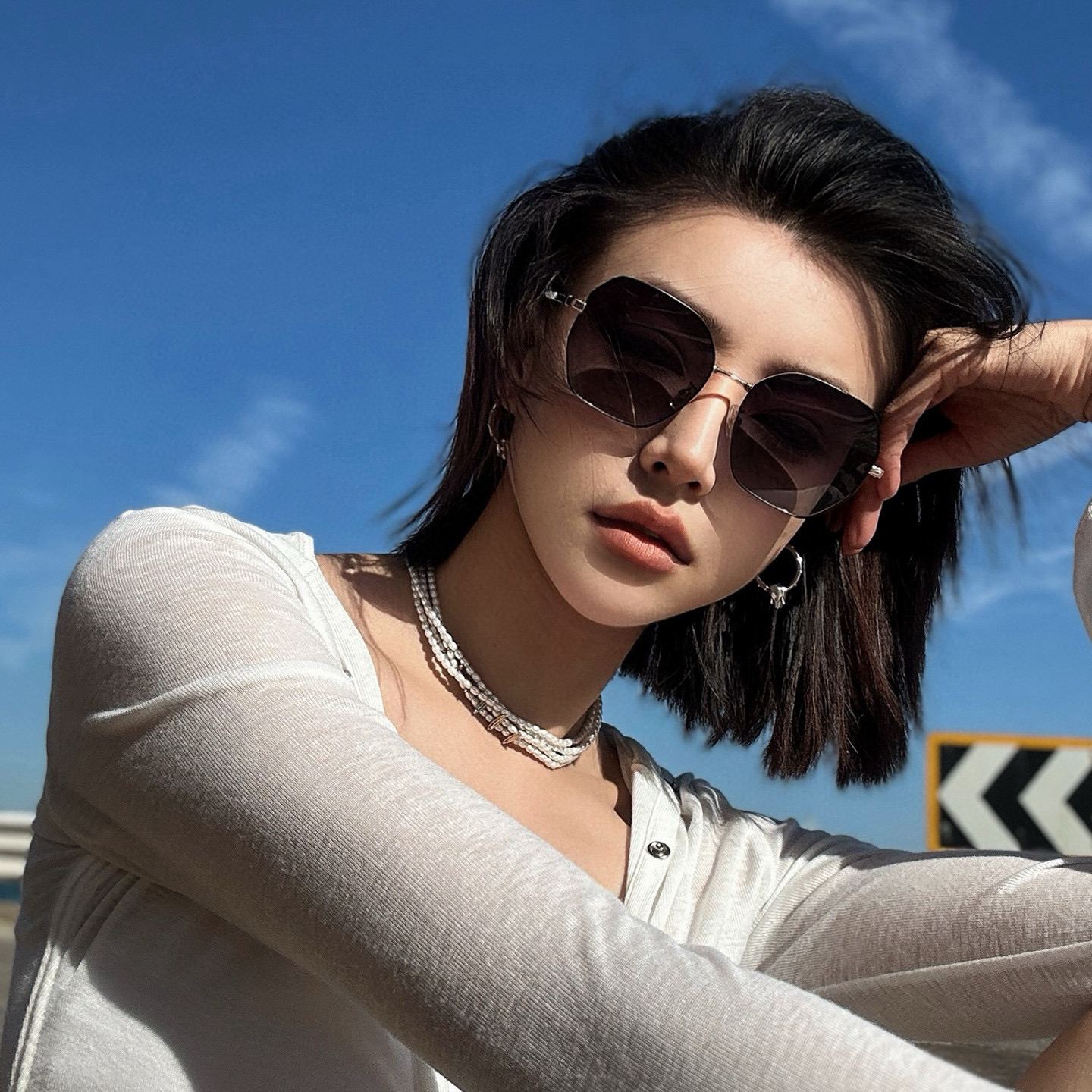 新作 CHANEL シャネル サングラス ユニークで前衛的な春夏最新モデル CH9905